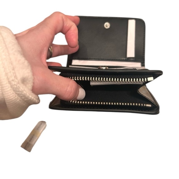 NWT Marc Jacobs, Textured Black Wallet w/silver hardware Coin purse
No callouts - Picture 5 of 8